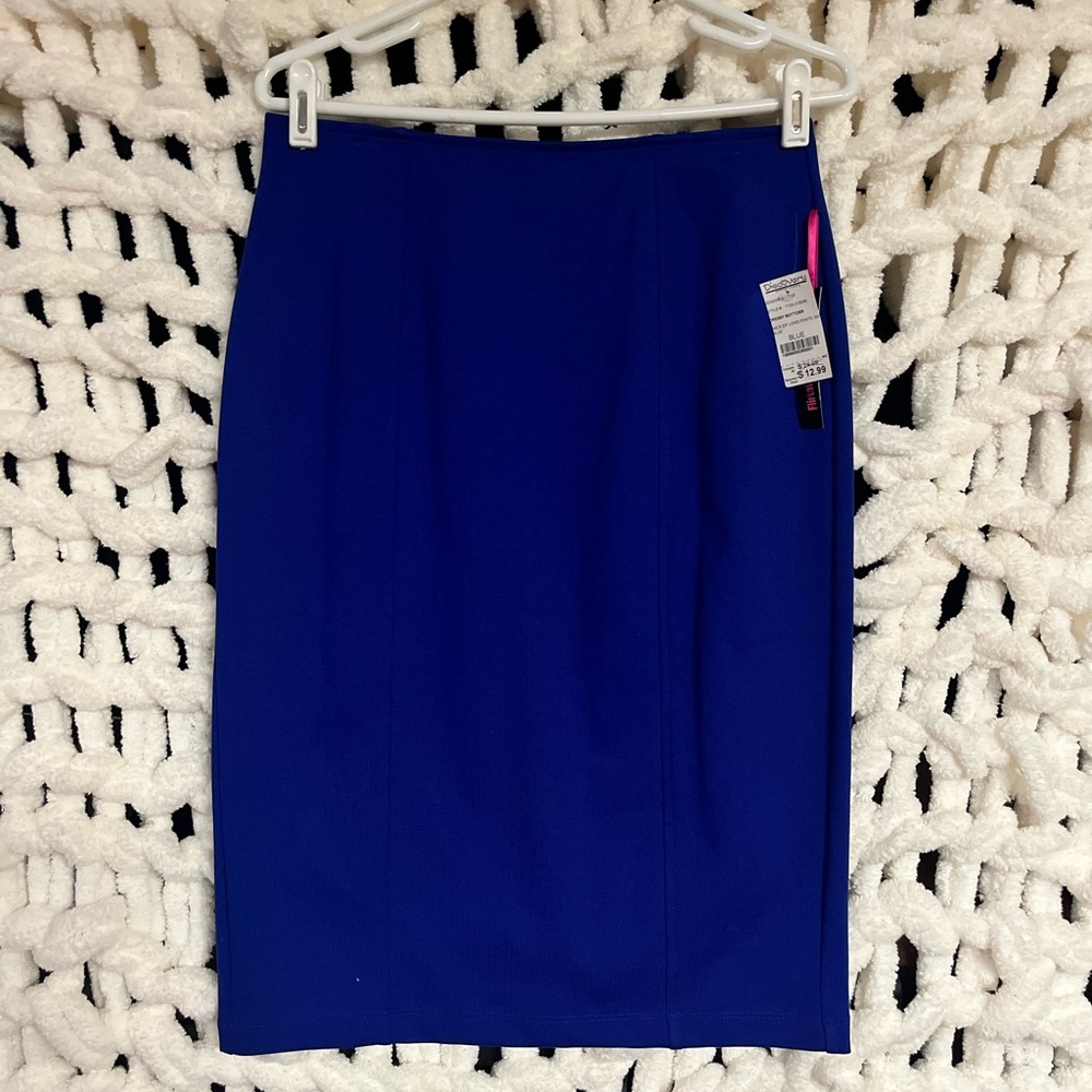 Flirtatious Blue Pencil Skirt